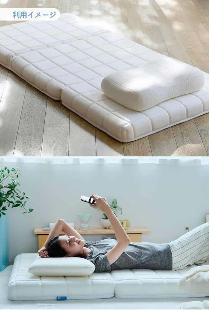 Amazon.co.jp: Sleepy Tofu 折りたたみマットレス シングル 【3